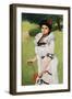 The White Dress - Portrait of a Young Woman in a Park, 1903-William Thomas Smedley-Framed Giclee Print