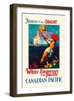 The White Empress Of The Pacific-Kenneth Denton Shoesmith-Framed Art Print