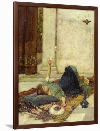 The White Feather Fan, 1879-John William Waterhouse-Framed Giclee Print