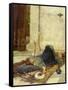 The White Feather Fan, 1879-John William Waterhouse-Framed Stretched Canvas