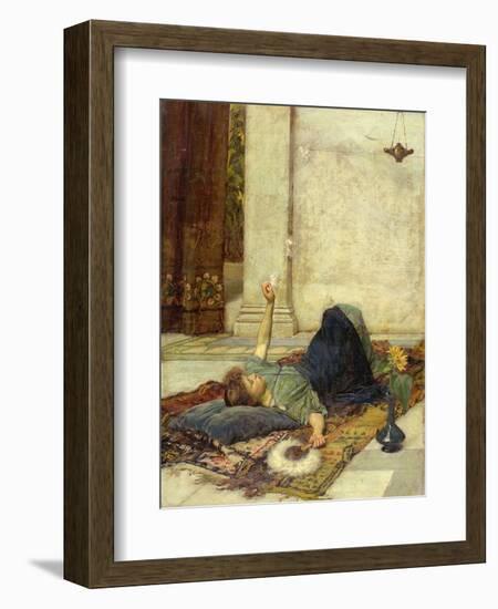 The White Feather Fan, 1879-John William Waterhouse-Framed Giclee Print