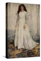 'The White Girl', 1862-James Abbott McNeill Whistler-Stretched Canvas