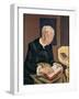 The White-Haired Reader (Oil on Canvas)-Maria Blanchard-Framed Giclee Print