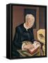 The White-Haired Reader (Oil on Canvas)-Maria Blanchard-Framed Stretched Canvas