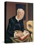 The White-Haired Reader (Oil on Canvas)-Maria Blanchard-Stretched Canvas