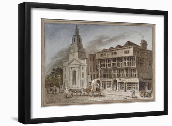 The White Hart Inn at No 119 White Hart Court, Bishopsgate, City of London, 1827-null-Framed Giclee Print