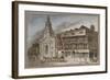 The White Hart Inn at No 119 White Hart Court, Bishopsgate, City of London, 1827-null-Framed Giclee Print