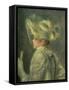 The White Hat-Pierre-Auguste Renoir-Framed Stretched Canvas