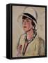 The White Hat-George Leslie Hunter-Framed Stretched Canvas