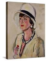 The White Hat-George Leslie Hunter-Stretched Canvas