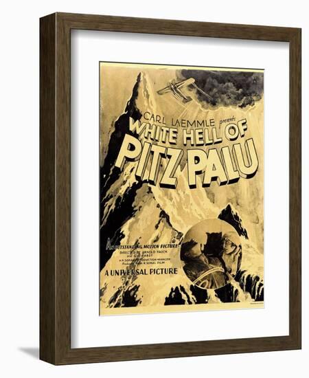 THE WHITE HELL OF PITZ PALU (aka DIE WEISSE HOLLE VOM PIZ PALU)-null-Framed Art Print