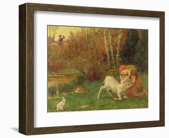 The White Hind, C.1870-Arthur Hughes-Framed Giclee Print