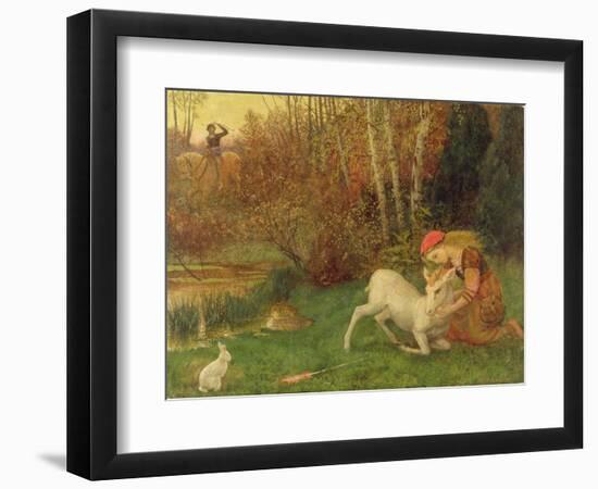 The White Hind, C.1870-Arthur Hughes-Framed Giclee Print