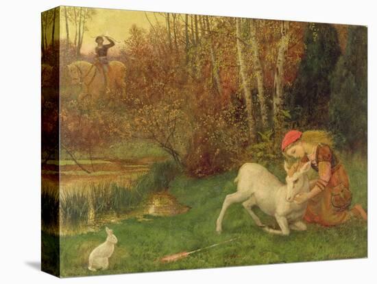 The White Hind, C.1870-Arthur Hughes-Stretched Canvas