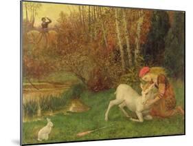 The White Hind, C.1870-Arthur Hughes-Mounted Giclee Print
