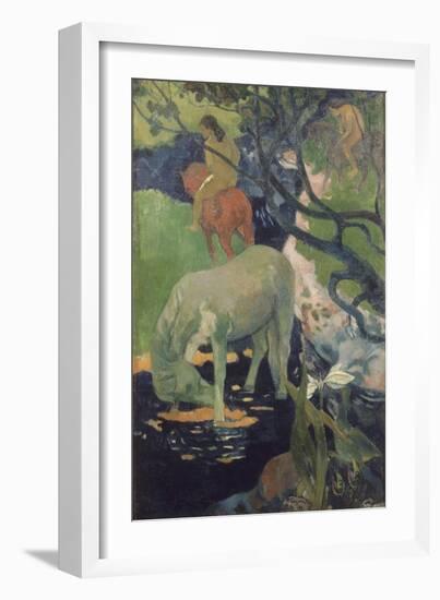 The White Horse, 1898-Paul Gauguin-Framed Giclee Print