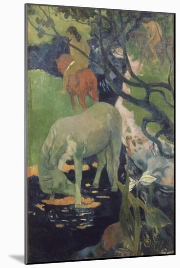 The White Horse, 1898-Paul Gauguin-Mounted Giclee Print