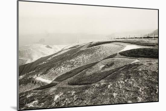 The White Horse Eye, and Dragon Hill, Uffington-null-Mounted Giclee Print