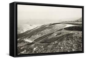 The White Horse Eye, and Dragon Hill, Uffington-null-Framed Stretched Canvas
