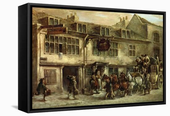 The White Horse Inn, Clelsea-J.C. Maggs-Framed Stretched Canvas