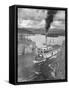 The White Horse Steamer in the Five Finger Rapids-null-Framed Stretched Canvas