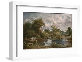 The White Horse-John Constable-Framed Premium Giclee Print