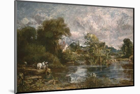 The White Horse-John Constable-Mounted Premium Giclee Print