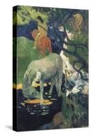 The White Horse-Paul Gauguin-Stretched Canvas