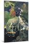 The White Horse-Paul Gauguin-Mounted Art Print