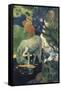 The White Horse-Paul Gauguin-Framed Stretched Canvas