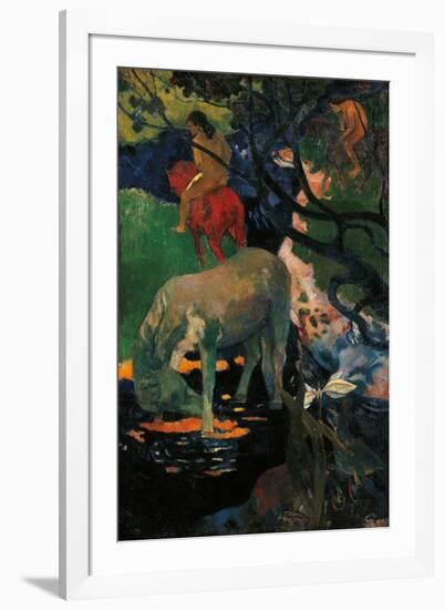 The White Horse-Paul Gauguin-Framed Giclee Print