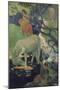 The White Horse-Paul Gauguin-Mounted Art Print