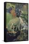 The White Horse-Paul Gauguin-Framed Stretched Canvas