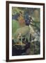 The White Horse-Paul Gauguin-Framed Art Print
