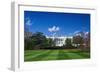 The White House and south lawn, Washington DC, USA-Russ Bishop-Framed Photographic Print