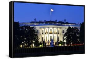 The White House at Night - Washington Dc, United States-Orhan-Framed Stretched Canvas
