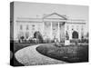 The White House at the Time of the Inauguration of Abraham Lincoln-Mathew Brady-Stretched Canvas