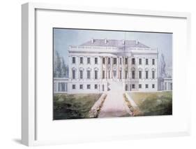 The White House in 1817-Benjamin Henry Latrobe-Framed Giclee Print