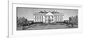 The White House in 1820-George Catlin-Framed Giclee Print