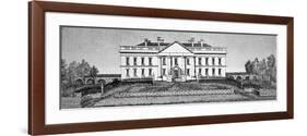 The White House in 1820-George Catlin-Framed Giclee Print