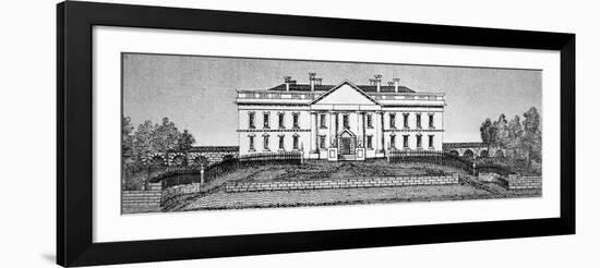 The White House in 1820-George Catlin-Framed Giclee Print