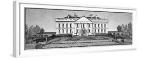 The White House in 1820-George Catlin-Framed Giclee Print