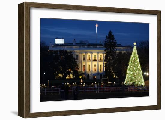 The White House in Christmas - Washington Dc, United States-Orhan-Framed Photographic Print