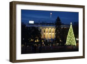 The White House in Christmas - Washington Dc, United States-Orhan-Framed Photographic Print