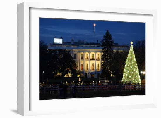 The White House in Christmas - Washington Dc, United States-Orhan-Framed Photographic Print