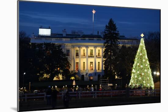 The White House in Christmas - Washington Dc, United States-Orhan-Mounted Photographic Print