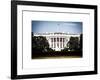 The White House South Lawn, Official Residence of the President of the US, Washington D.C-Philippe Hugonnard-Framed Art Print