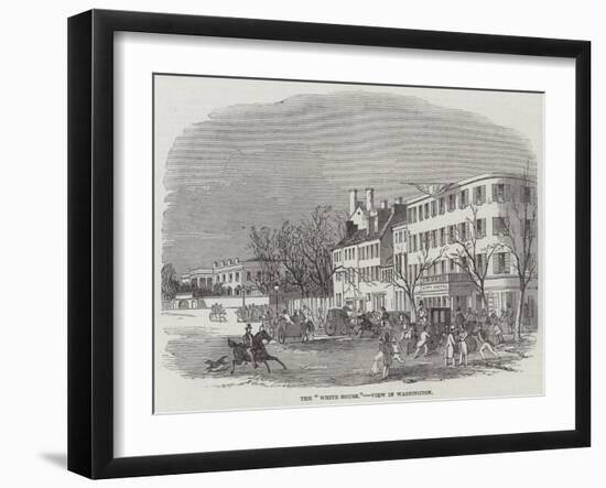 The White House, View in Washington-null-Framed Giclee Print