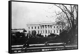 The White House-null-Framed Stretched Canvas