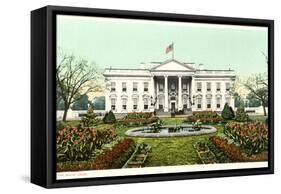 The White House-null-Framed Stretched Canvas